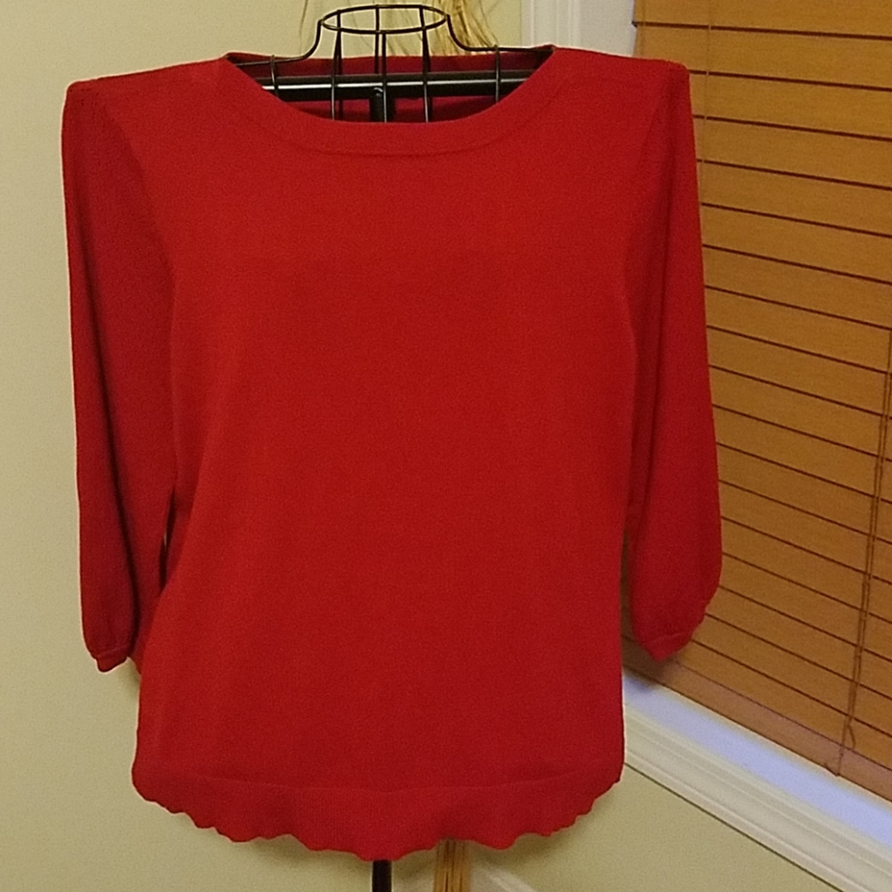 Cable & Gauge Red Sweater